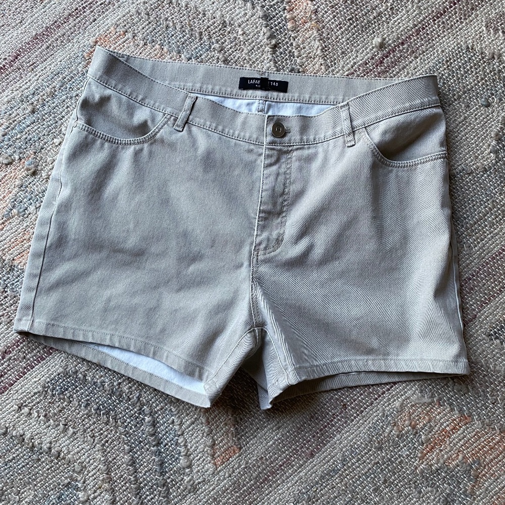 Lafayette 148 New York Khaki Shorts - Size 10